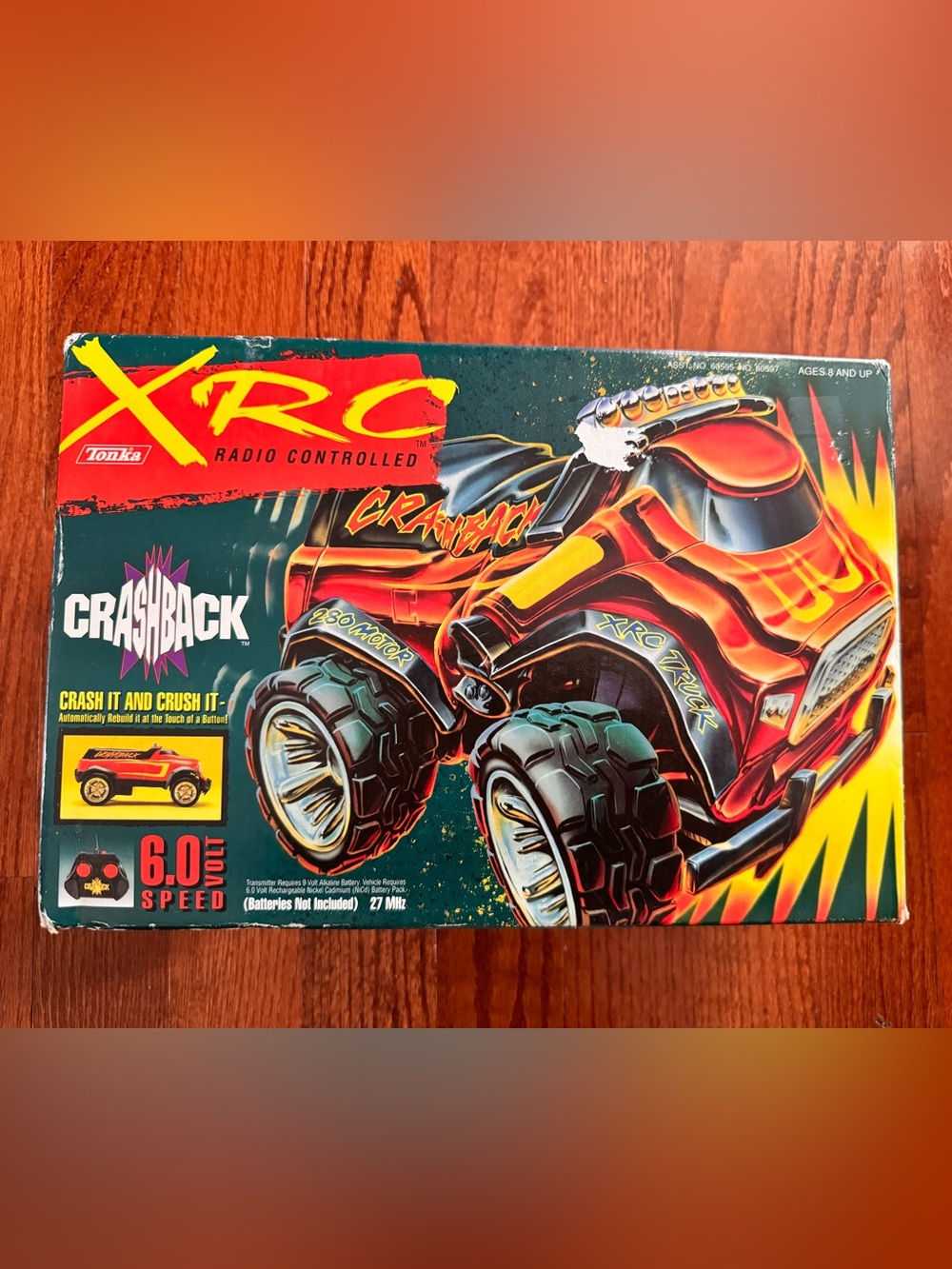 Tonka XRC Crashback Monster Truck - Red and Yellow Flames 1996